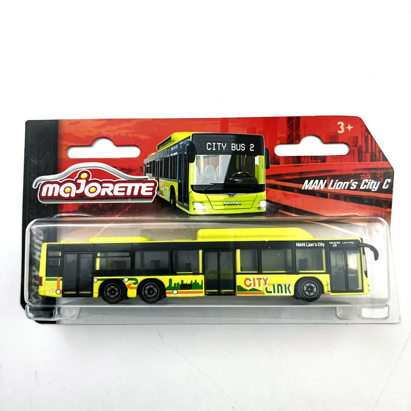 Majorette 1:64 CITY BUS MAN LION\'S CITY C  Die-cast Model Collection Toy Vehicles