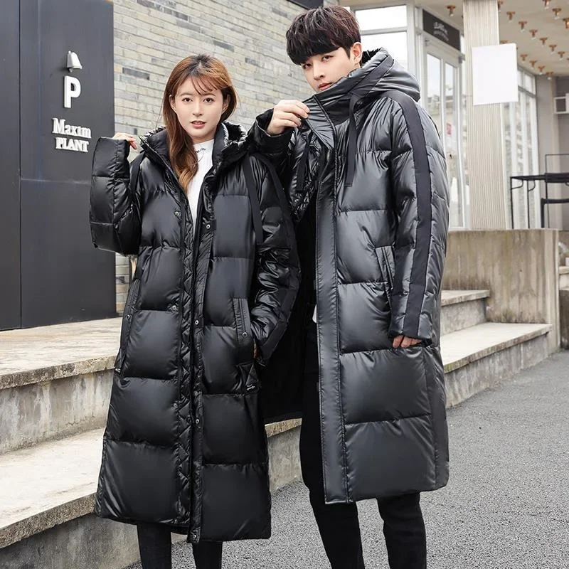 

Winter New Down Jacket Long Korean Version Thickened Warm Hooded Fashionable Jacket