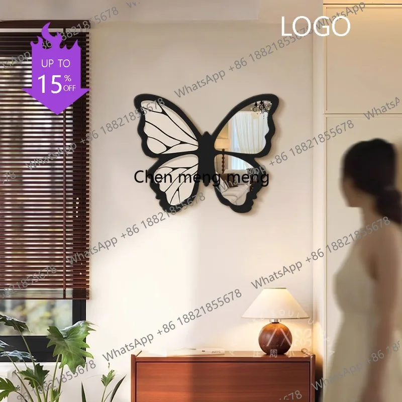 Design Organizer Mirror Vanity Girls French Black Mirror Living Room Aesthetic Adornos Para El Hogar House Decoration