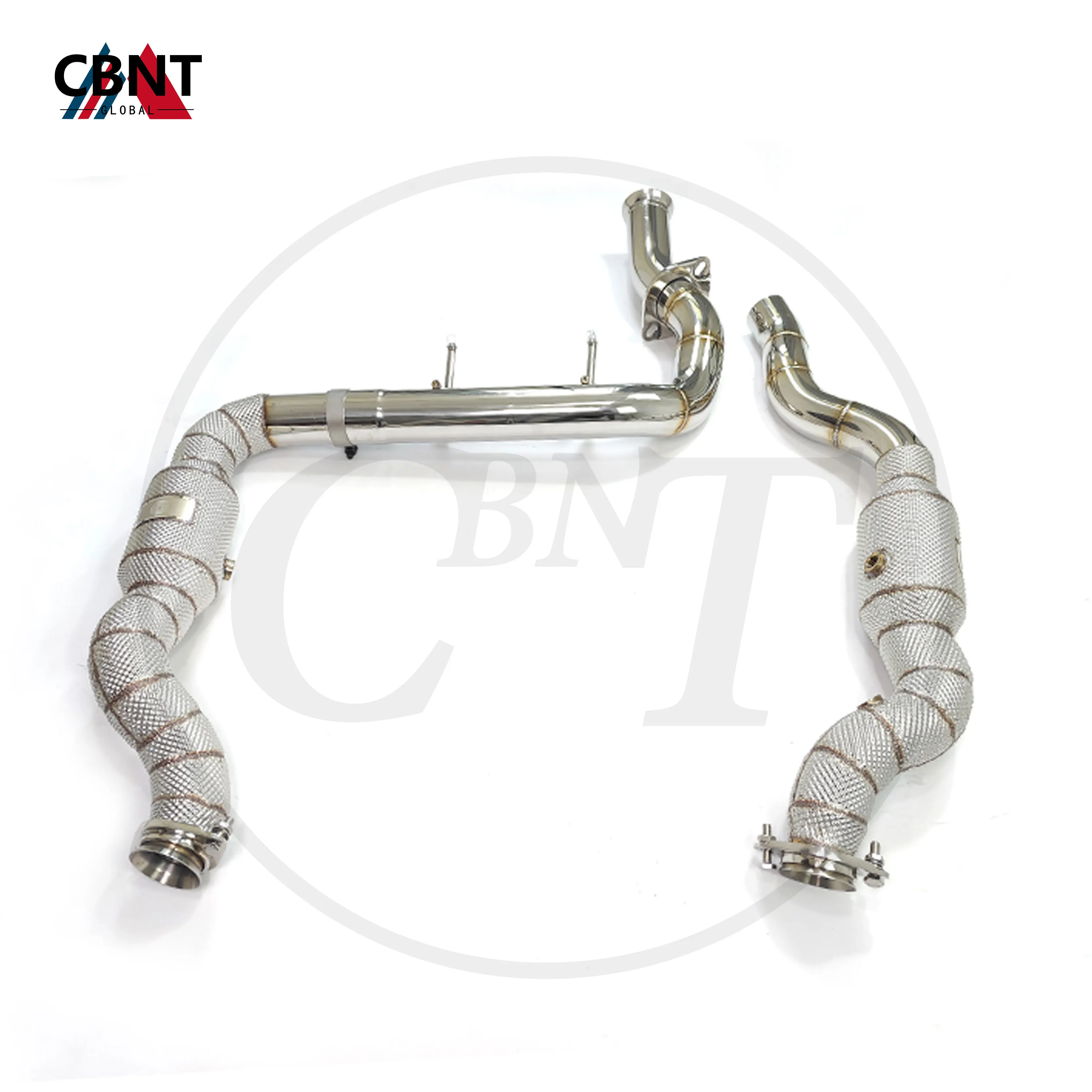 

CBNT for Ford Raptor F150 3.5TT Exhaust Headers System with Heat Shield High Quality SS304 Exhaust-pipe Catted/Catless Downpipe