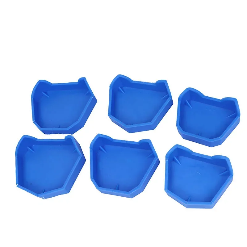 

6Pcs/set Dental Model Base Set Dental Mold Plaster Base Denture Tray Oral Hygiene Care Tools Dental Lab Former Base Kit 3 Sizes