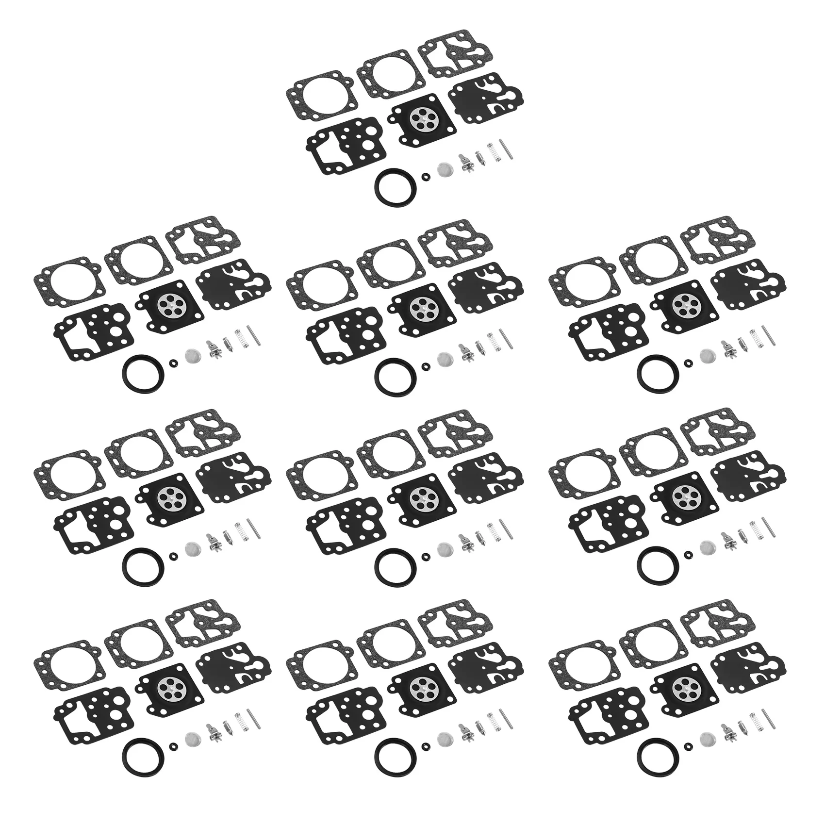New 10Pcs Carburetor Repair Rebuild Gasket Needle Kit for Walbro K20-WYJ Echo Husqvarna Toro Ryobi Honda Homelite Trimmer