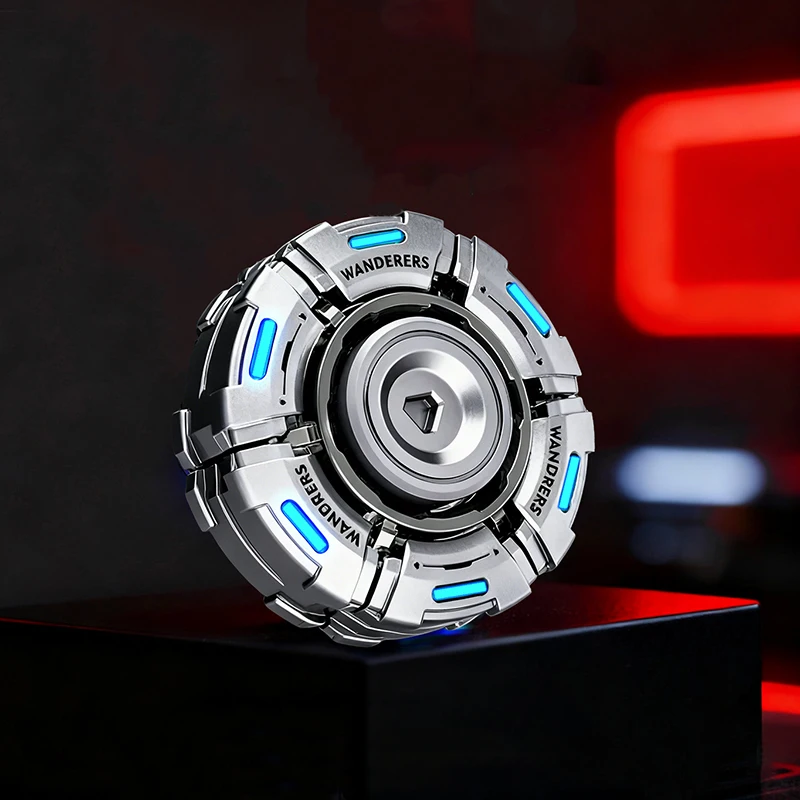 원더러 메탈 오픈 아머 피젯 스피너 장난감 EDC 손가락 슬라이더 ADHD 불안 완화 도구 성인 스트레스 완화 릴렉스 장난감