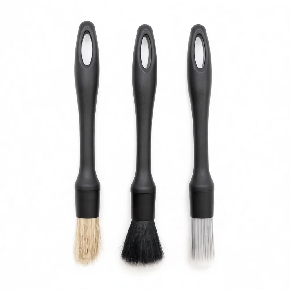 Car Detail Brush Set Soft Bristle Cleaners For Vehicle Interior Exterior Dashboard Console Air Vent Maintenance Washing