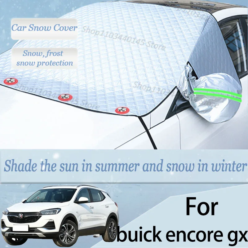 

For buick encore gx car Snow Windscreen, Snow, Frost, Dust and UV Visor, Winter car clothing, thick magnetic