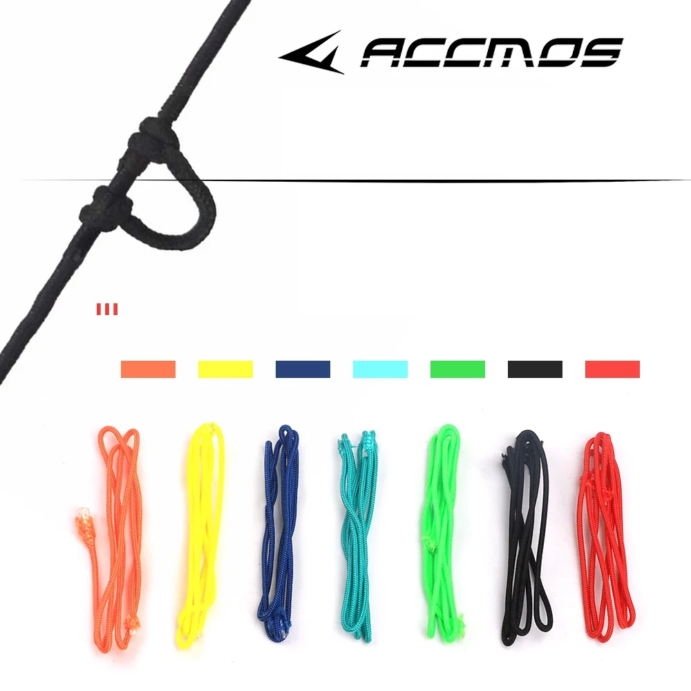 0.6M Compound Bow D Loop Release String Nocking D Ring Buckle Rope Bow Release U Rope Release Aid Archery Accessories