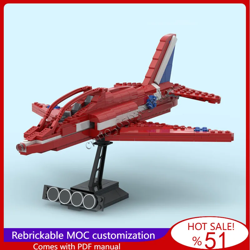 

512Pcs BAE HawkT1 Trainer Planes Model MOC Building Blocks DIY Creative Assembly Display Toys For Children Adults Christmas Gift