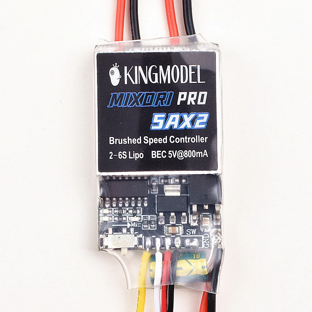 5Ax2 PRO 10Ax2 Dual Way Bidirektionale gebürstete ESC 2s-6S Lipo Geschwindigkeitsregelung für Rc Modell Boot/Tank gebürstete Motor Ersatzteile – Detail 2