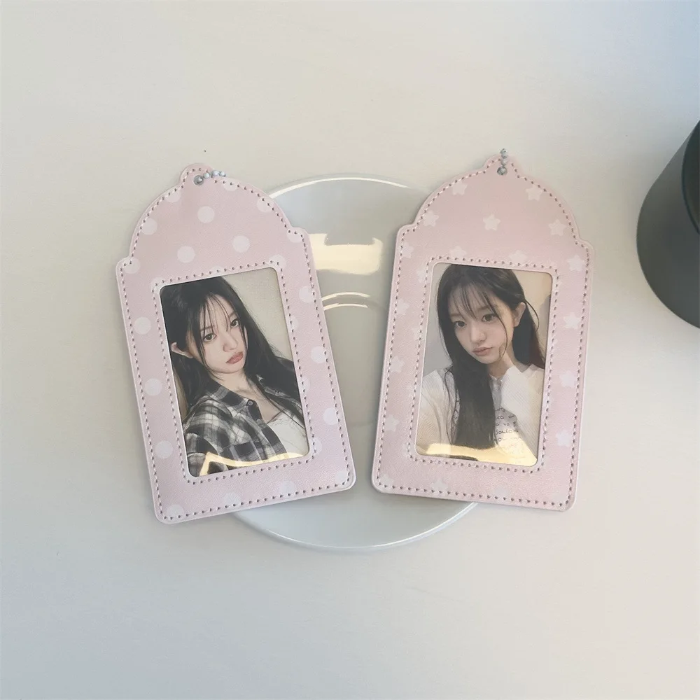 Ins Korean Photo Card Holder Pendant 3 Inch Star Photo Card Case Campus Card Protection Set Pop Idol Photocard Holder Gift image 5