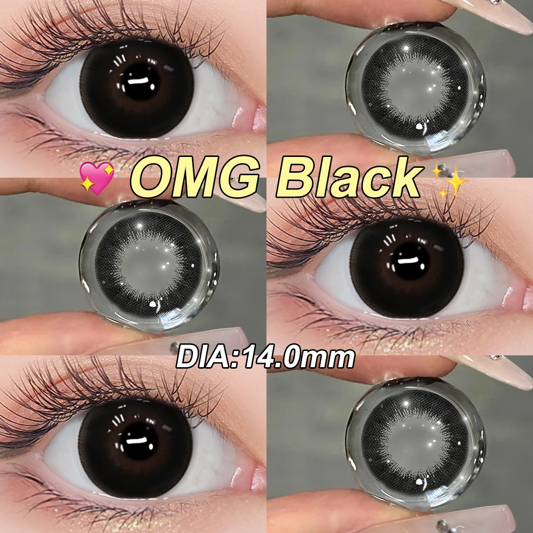 (0.00~-6.00) MAGISTER 14.0mm OMG Color Contact Lenses With Power Simulate Natural Pupil Colored Contact Lenses For Eyes 6 Months