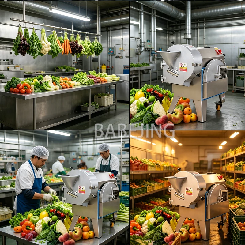 Electric Vegetable Cutting Machine Easy to Operate Tomato And Eggplant Dicer for Kitchen Use