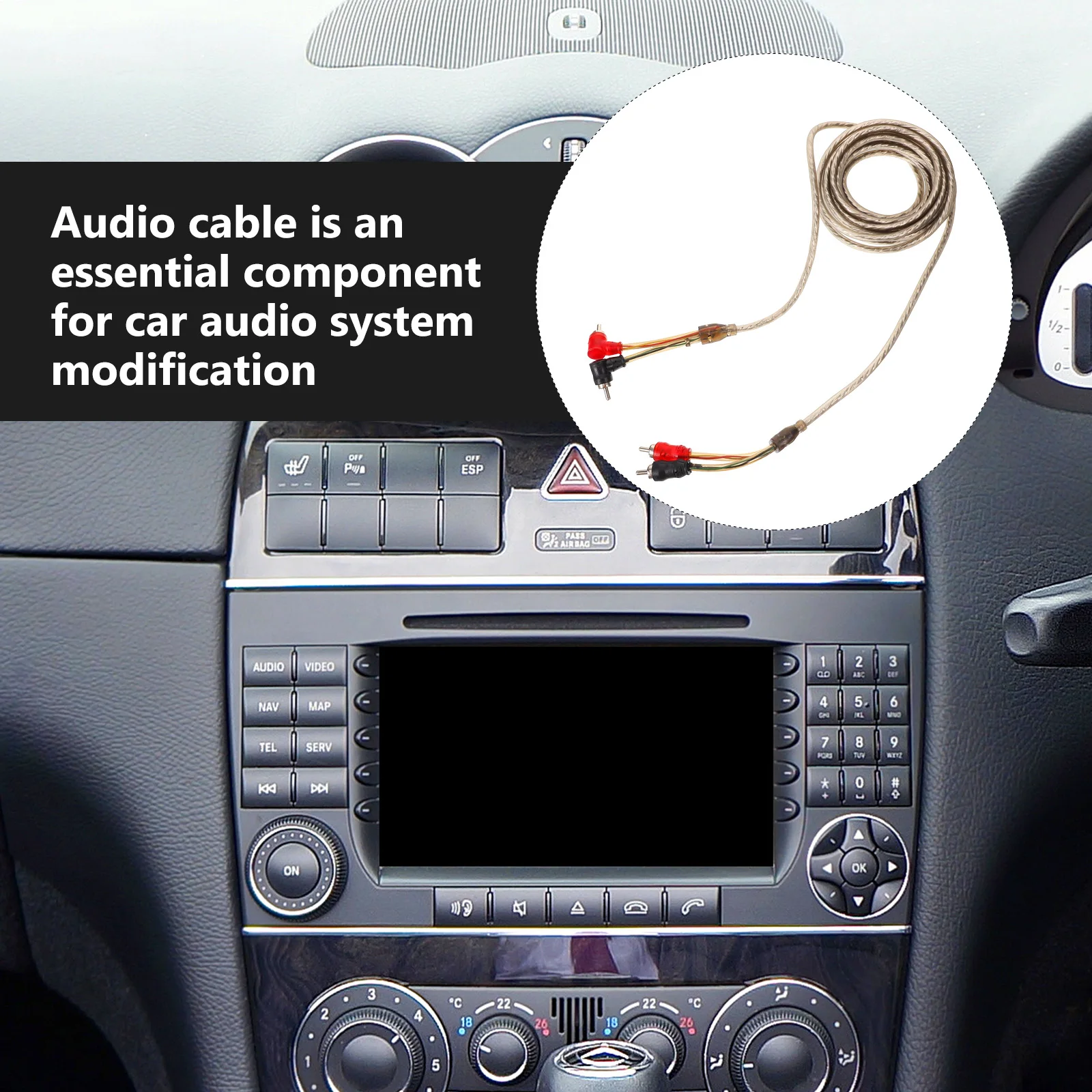

Car Audio Cable Speaker Amplifier Wire Kit for Car Stereo Sound System Bass Subwoofer Digital Power Speaker Cable