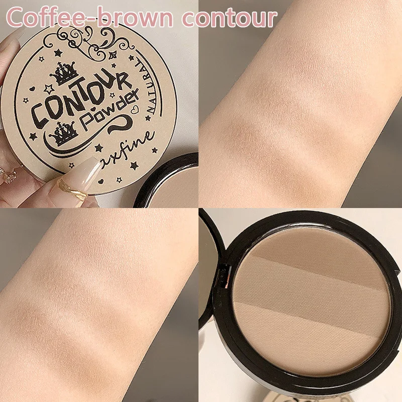 Rouge Contouring Highlight Puder Palette Make-up Wasserdicht Nase Schatten Erhellen Gesicht Bronzer Puder Palette Illuminator Make-up