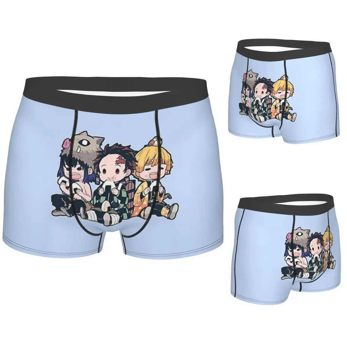 

Трусы-боксеры, шорты, аниме Demon Slayer Kamado Tanjirou, мужские трусы, удобное нижнее белье для Homme, мужские подарки бойфренду