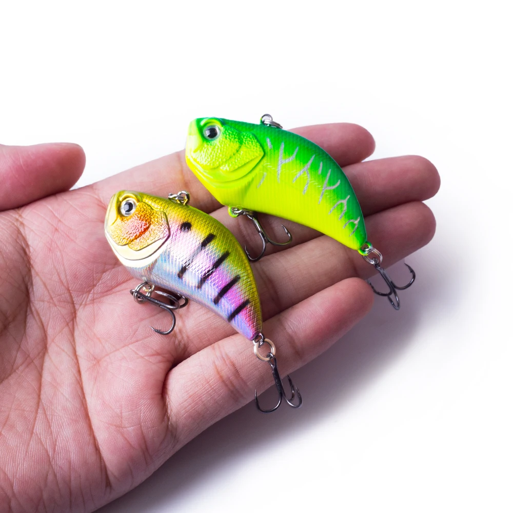 

Hanlin NEW 5CM/12G Lipless Sinking Crankbait Rattle Wobbler Japan Style VIB Fishing Lure Early Spring Bass Hard Bait Tackle