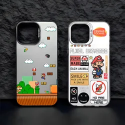 Candy Matte Shockproof Back Cover Hot Games Phone Case For S-Super Marioes iPhone 16 15 14 13 12 11 Pro Max X XR XSMAX 8 7 Plus