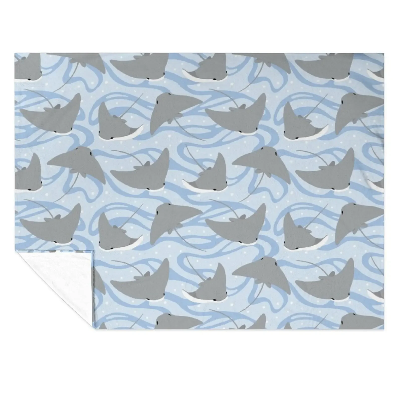 

Stingrays - Cownose Ray - Sticker Pack Throw Blanket Shaggy Sleeping Bag Hairy Soft Big Blankets