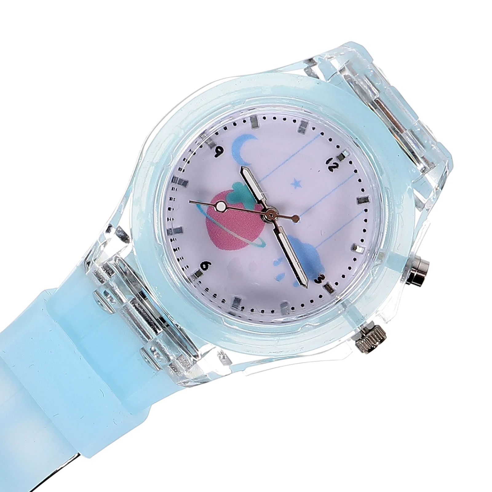 

Мультяшные силиконовые студенческие часы, светящиеся наручные часы, часы с регулируемым ремешком для студентов, наручные часы