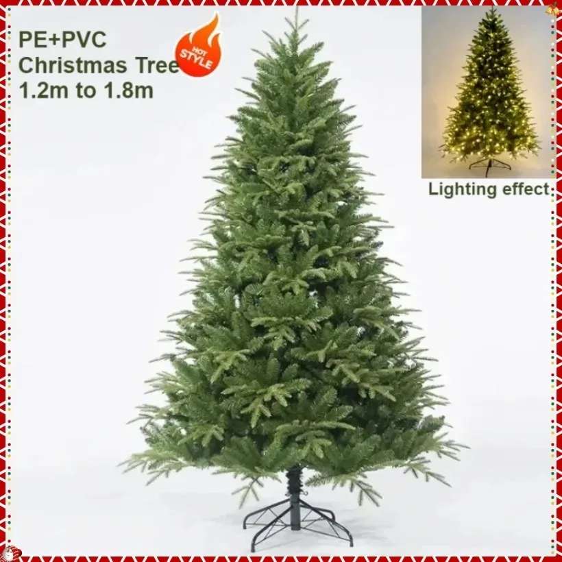

PE&PVC Artificial Christmas Tree Luxury Encryption Large Green Christmas Tree 1.2m to 1.8m Home Hotel Christmas Party Decoration