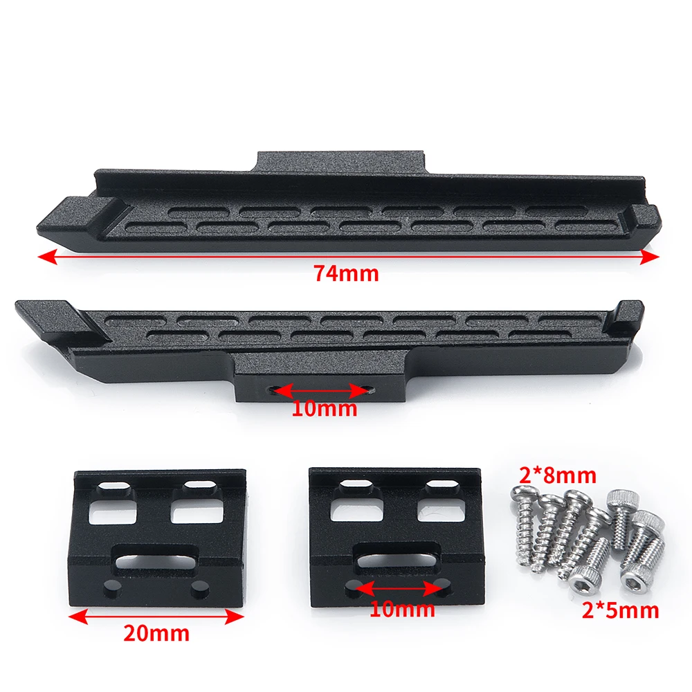 AXSPEED-Pedal de Metal para Kyosho 1/18 Jimny 32523, miniz-jeep 1/24 Wrangler RC Crawler, piezas de actualización de coche