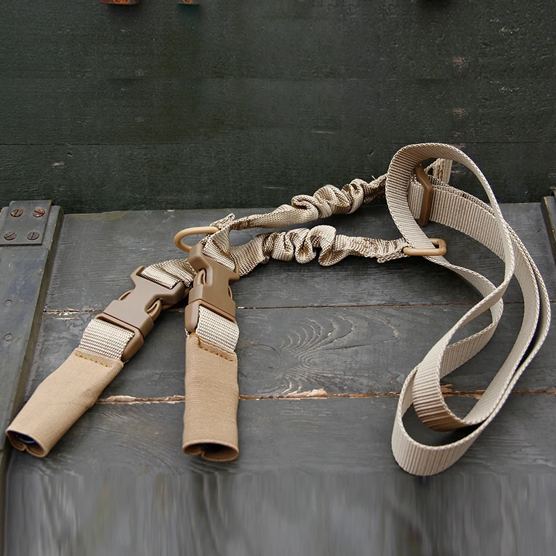 Tactical Gun Sling Military Shooting Regulowany 3-punktowy Bungee Airsoft Rifle Pasek Myśliwski Akcesoria turystyczne — zdjęcie 6