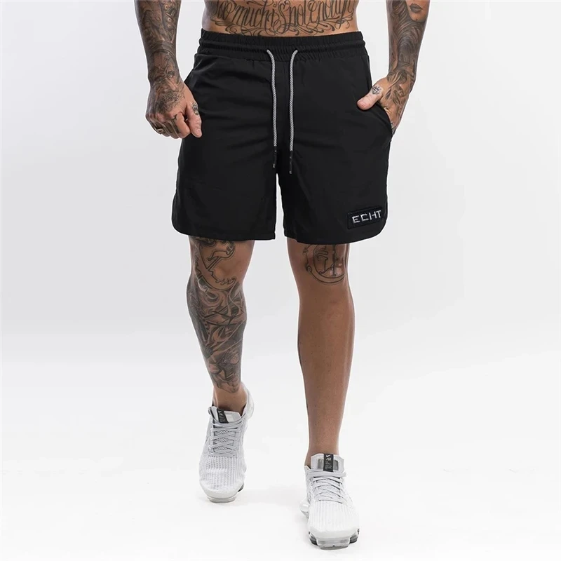 Quick-drying sports shorts men\'s breathable training fitness shorts summer sweat-absorbing casual outdoor five-point pants