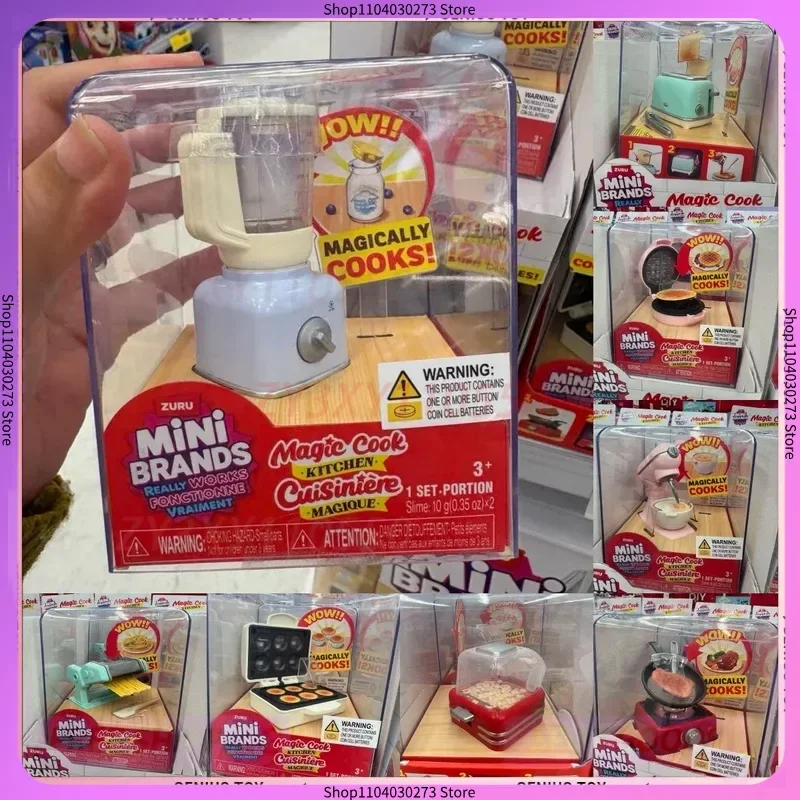 

Набор игрушек Zuru Mini Brands Magic Cook Kitchen Series: таинственная коробка с функциональной кухней для приготовления еды, подарок на день рождения для детей