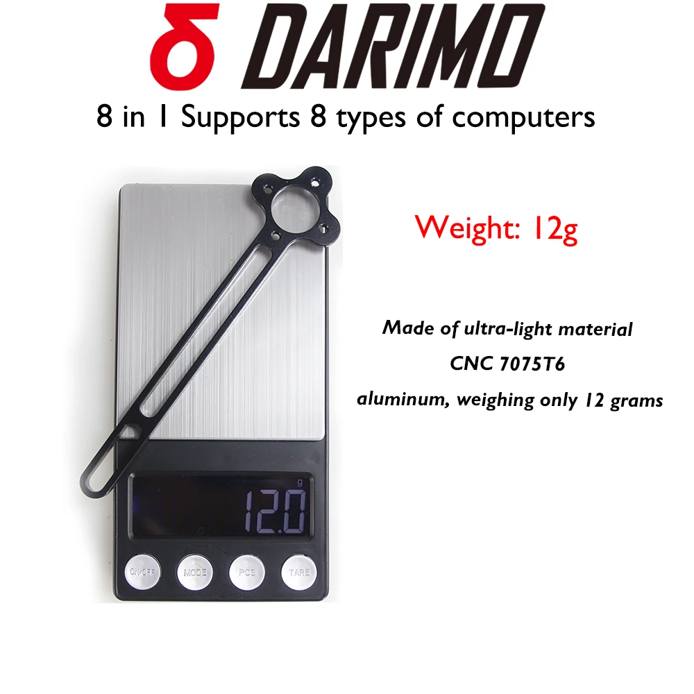 DARIMO bicycle alloy computer bracket, compatible with Garmin/Wahoo/GoPro, suitable for road and mountain bikes, Out Front Mount