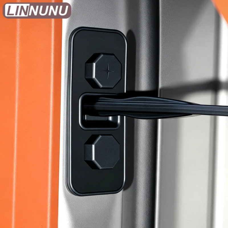LINNUNU Silicone Door Limiter Cover Lock Protector Anti-Rust Shock Absorbing For iCAUR V27 Esteo V27 2025-2026 Car Accessories