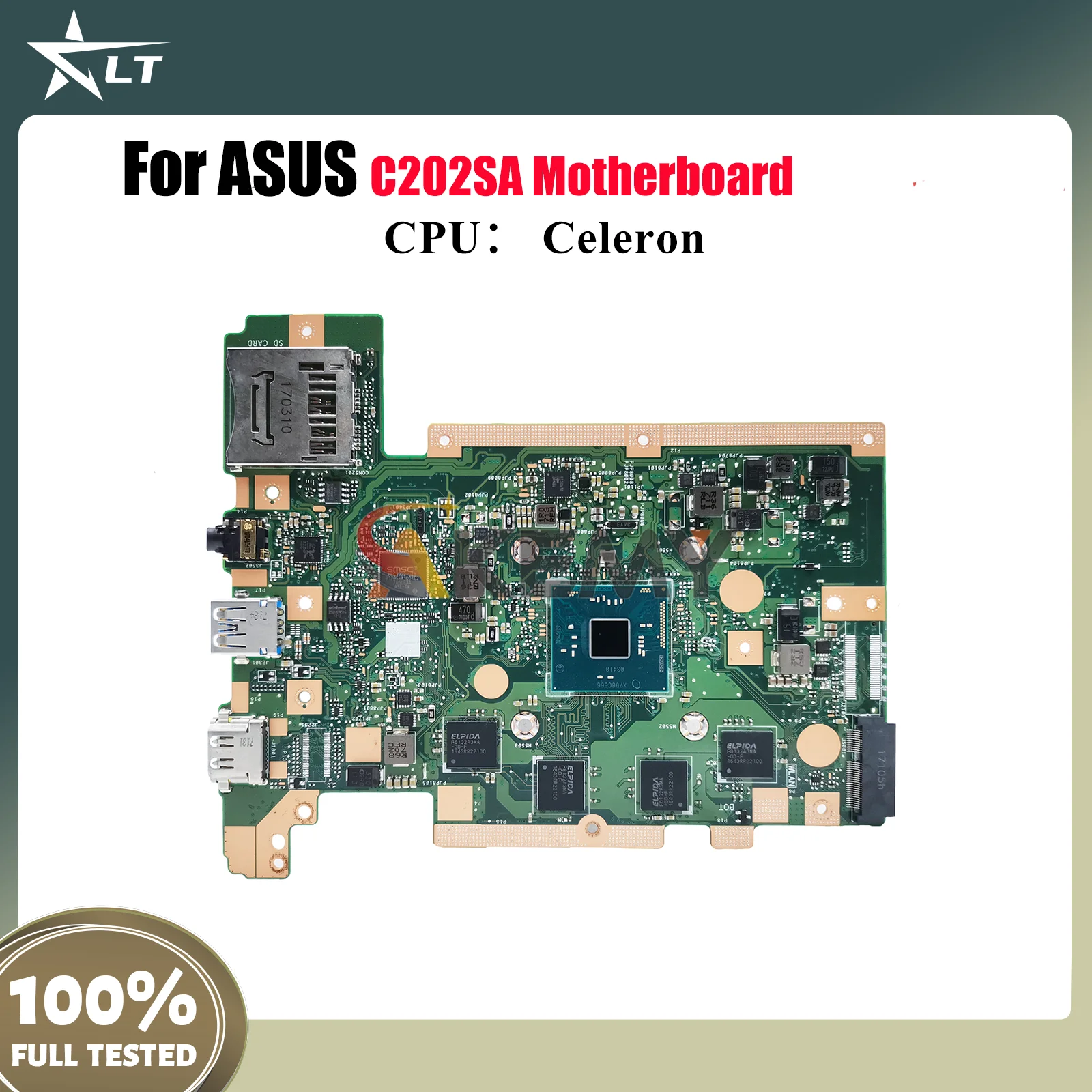 

C202SA Материнская плата для ноутбука ASUS Chromebook C202S C202SA Материнская плата для ноутбука с процессором Celeron 100% тестирование ОК быстрая доставка stk