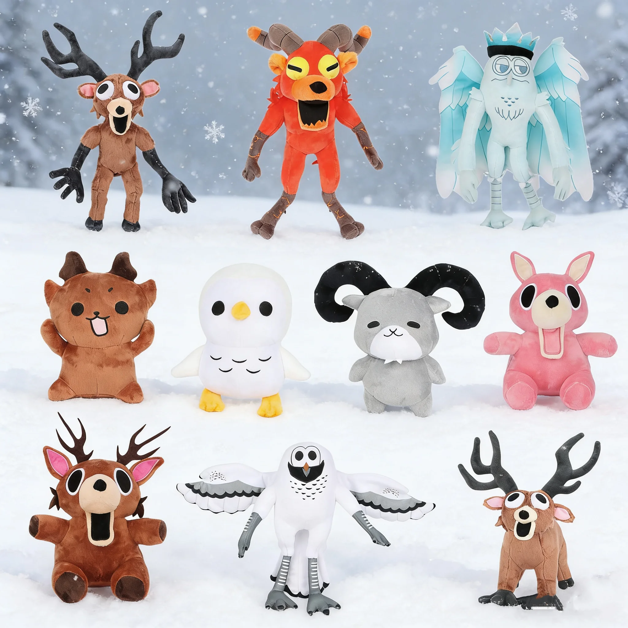 

99 Nights In The Forest Plush Toy Anime Peripherals Toy Animal Stuffed Birthday Christmas Gift For Kids