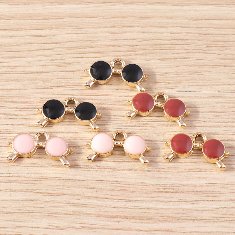 Tusember 10 Stück Emaille-Anhänger mit Gentleman-Hut, Schnurrbart, Bart und Sonnenbrille für die Herstellung von niedlichen Ohrringen, Armbändern und Schmuck – Detail 15