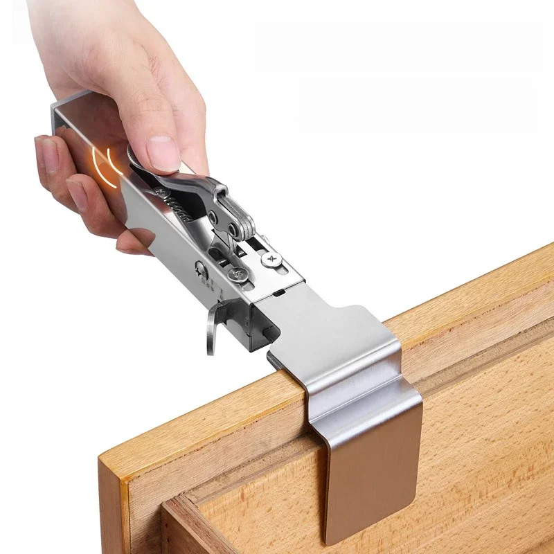 Drawer fastening clip Drawer front mounting clip for accurate and quick installation of drawer panels, adjustable