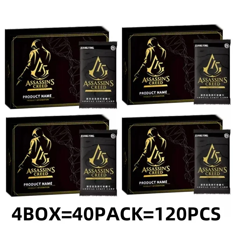 new-assassins-creed-card-15th-anniversary-commemorative-limited-handdrawn-hidden-collection-cards-wholesale-toys-children-gifts