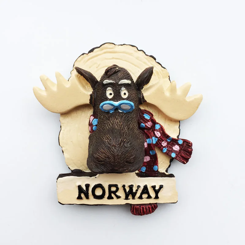 Norway Travelling Fridge Stickers Creative Tourist Souvenirs Fridge Magnets Home Decoration Children Gifts Magnetic Stickers