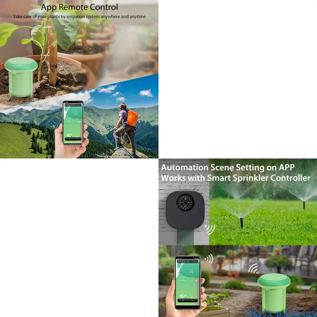 Soil Moisture Temperature Sensors small Plant Soil Sensors Wireless Soil Hygrometer Temperature Monitor for Garden 448A