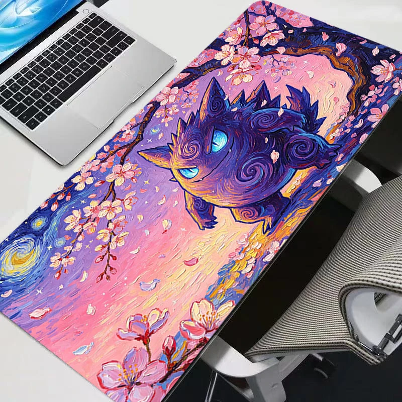 Cherry Blossoms Pokemon Large Mouse Pad Office Computer Desk Mat Rug Table Keyboard Laptop Carpet Accessories Gaming Mousepad