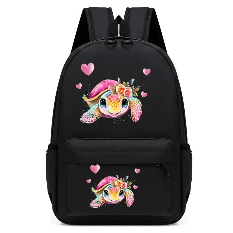 

Children Bagpack Watercolor Sea Turtle Girl Backpack Kindergarten Schoolbag Kids Anime Cartoon Girl Bookbag Travel School Bags