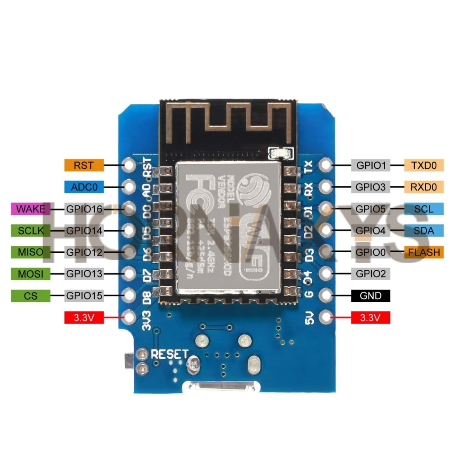 1-10PCS/WeMos D1 Mini TYPE-C/Micro USB ESP8266 ESP-12F CH340G V2 Module WiFi D1 Mini Development Board 3.3V With Pin For Arduino