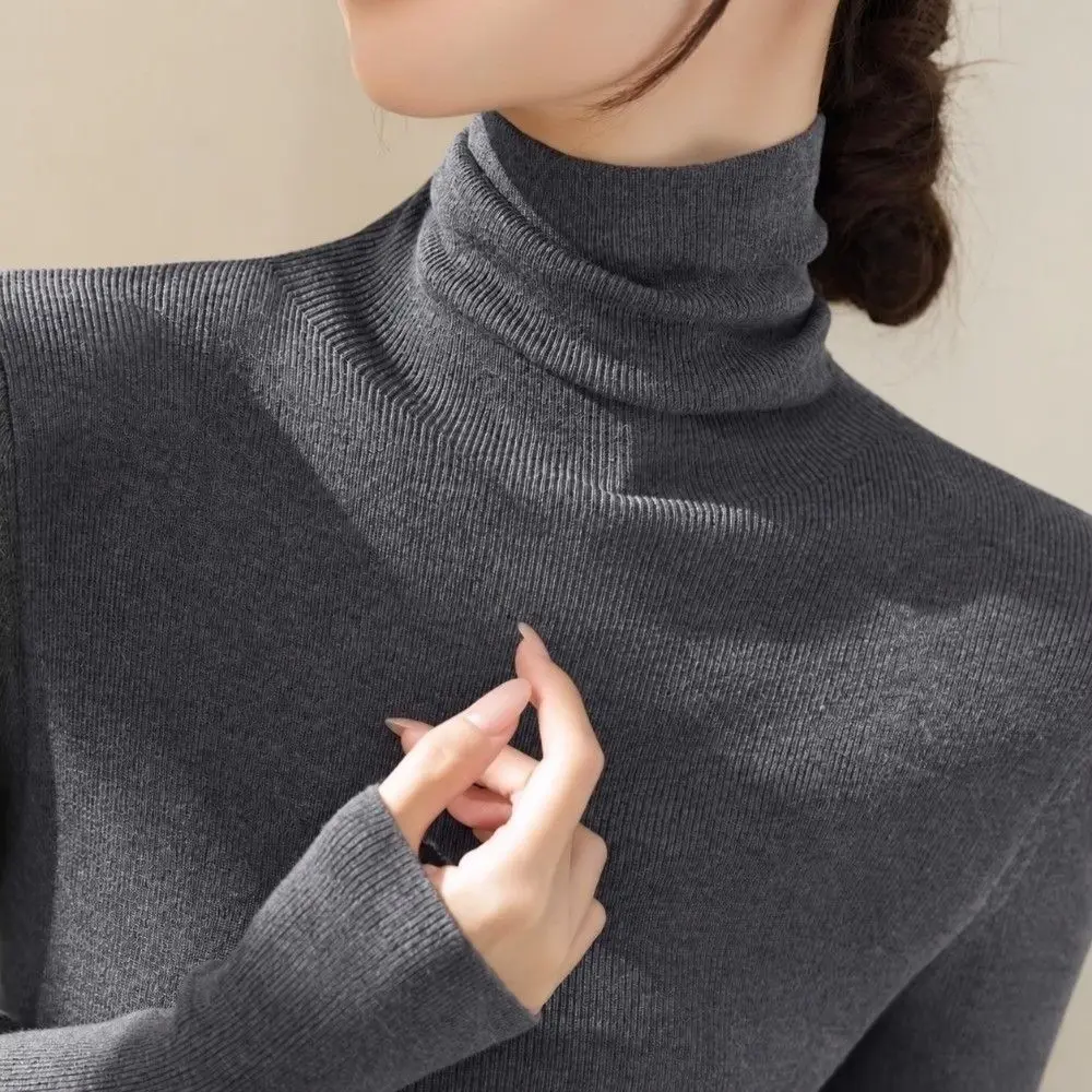 Fashion Warm Turtleneck Sweater Long Sleeve Slim Fit Knit Top Base Layer Jumper Autumn Winter
