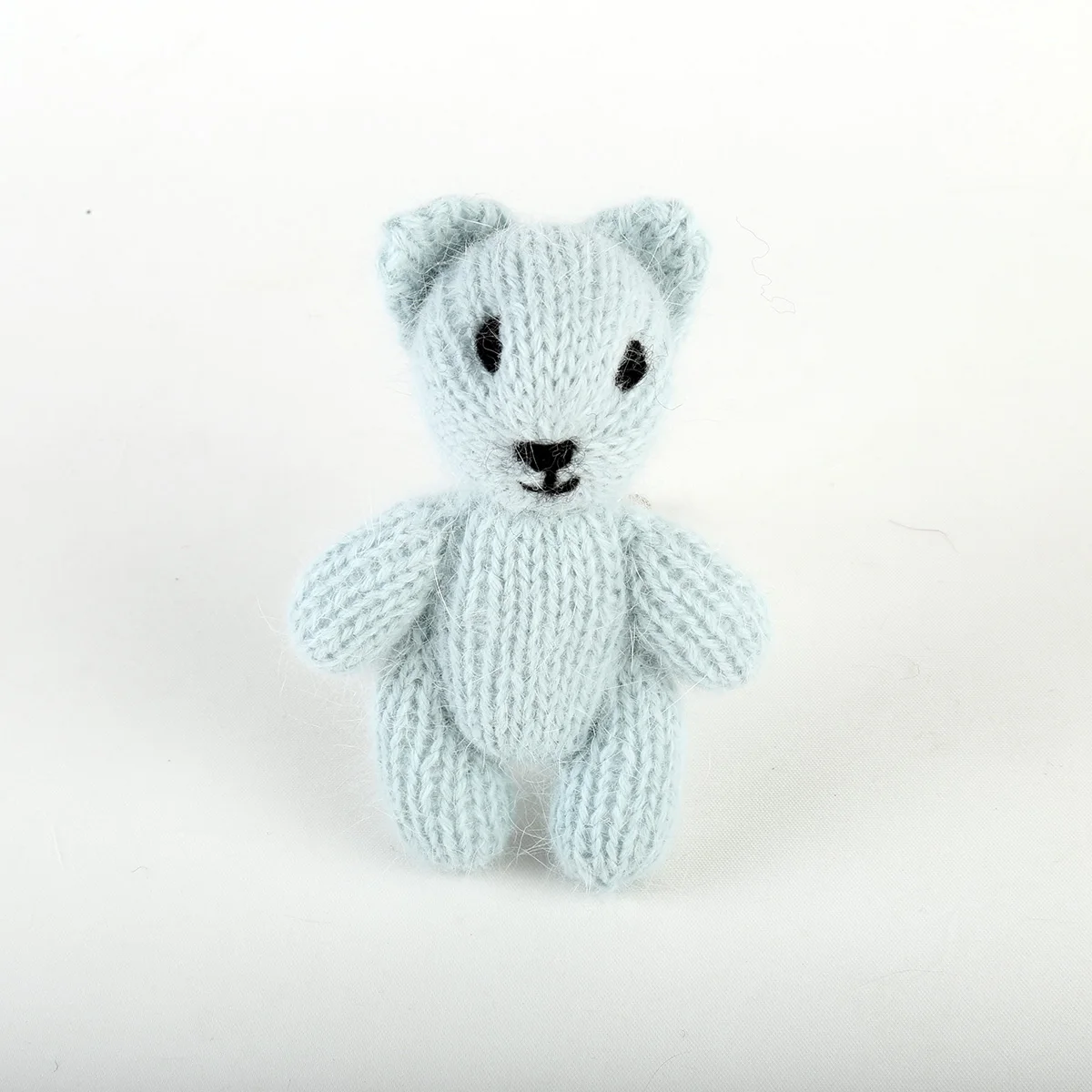 

Knit Teddy Bear Toy Photography Props Handmade Crochet filling Animal Doll Baby Toys Photo Prop Stuffed Studio Accessories