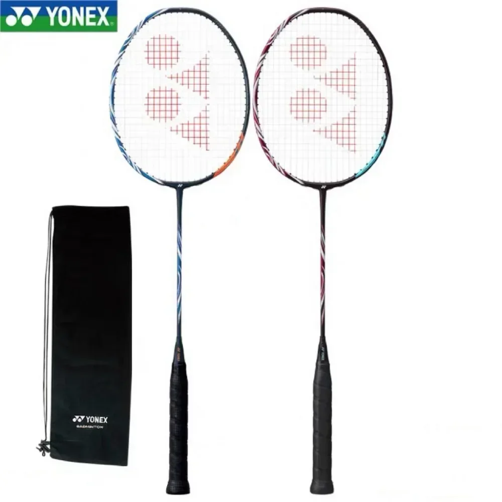 Yonex-مضرب تنس الريشة الاحترافي مع خط 4U ، كربون أحمر أزرق ، استروكس 100ZZ ، 1000Z ، Ax100zz ، هجوم