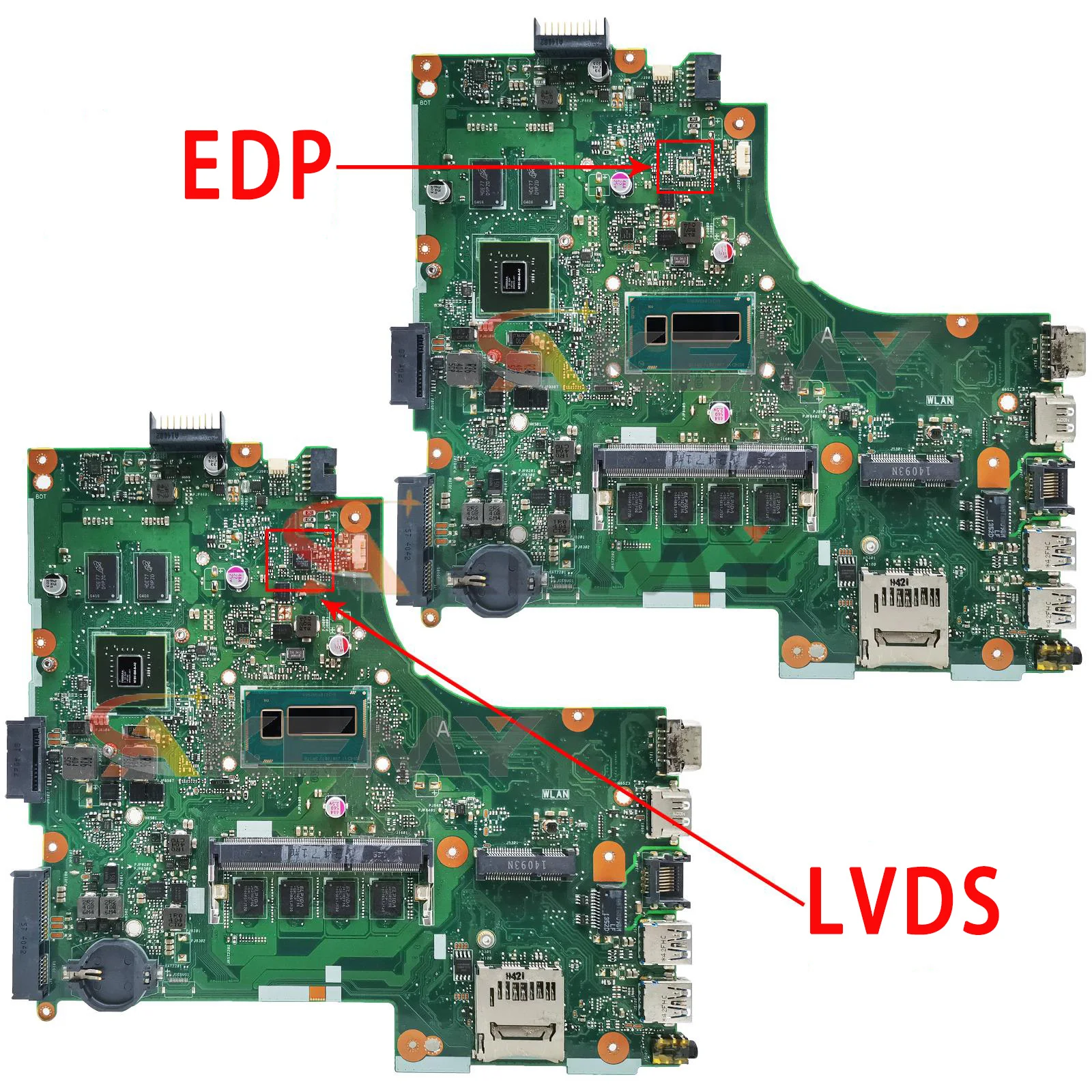 AKEMY X450LD X450LA Laptop motherboard For Asus X450 X450L X450LB X450LN Notebook Mainboard CPU I3 I5 I7 4G RAM GPU GT820M V2G