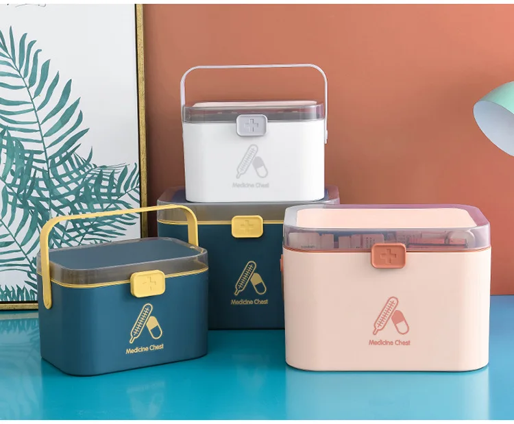 

Аптечка первой помощи, многослойный медицинский ящик для хранения, большой органайзер для лекарств, домашний портативный контейнер для хранения, аптечка OK 1163