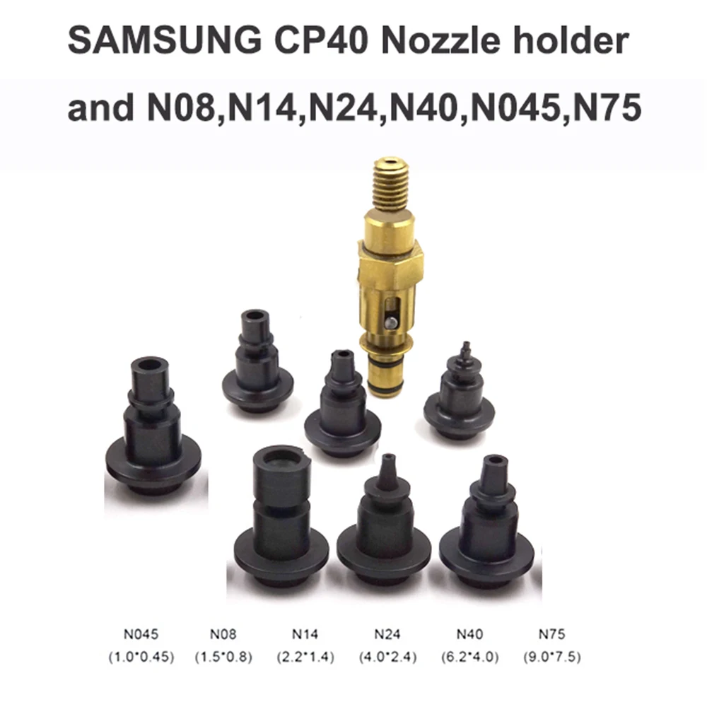 Uchwyt dyszy SAMSUNG CP40 N08/N14/N24/N40/N045/N75 Wysokiej jakości zamiennik do maszyn typu Pick and Place SMT - wyprodukowano w Chinach