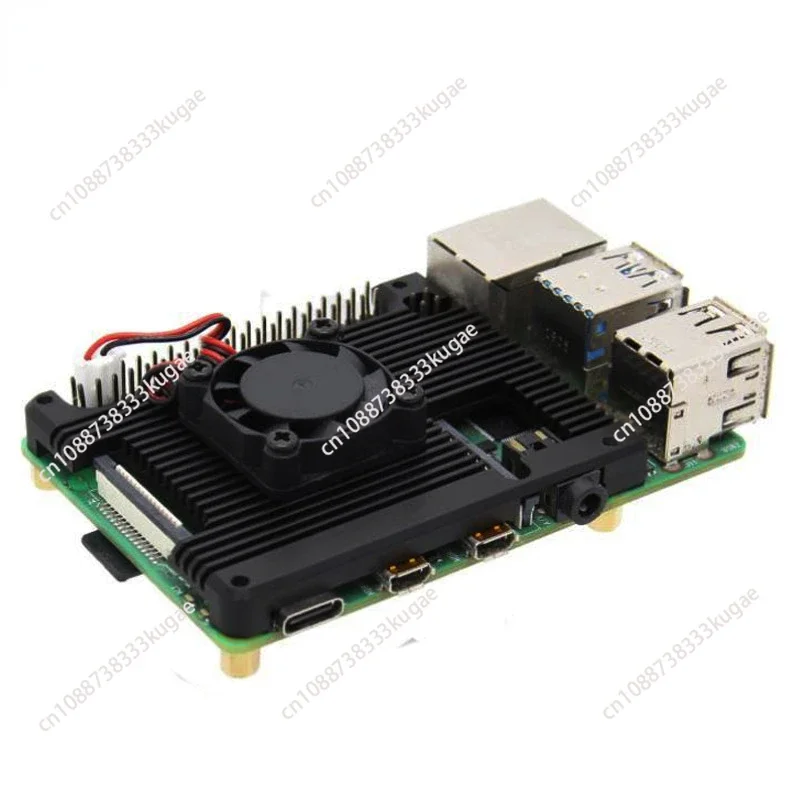 Suitable for 4B Raspberry Pi 4B Vest Aluminum Radiator Fin