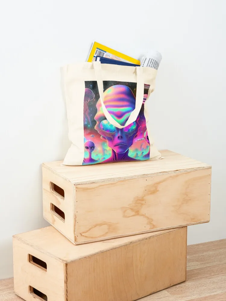 We come in Peace Tote Bag female bag personalized tote bag bags for women reusable shopping bags