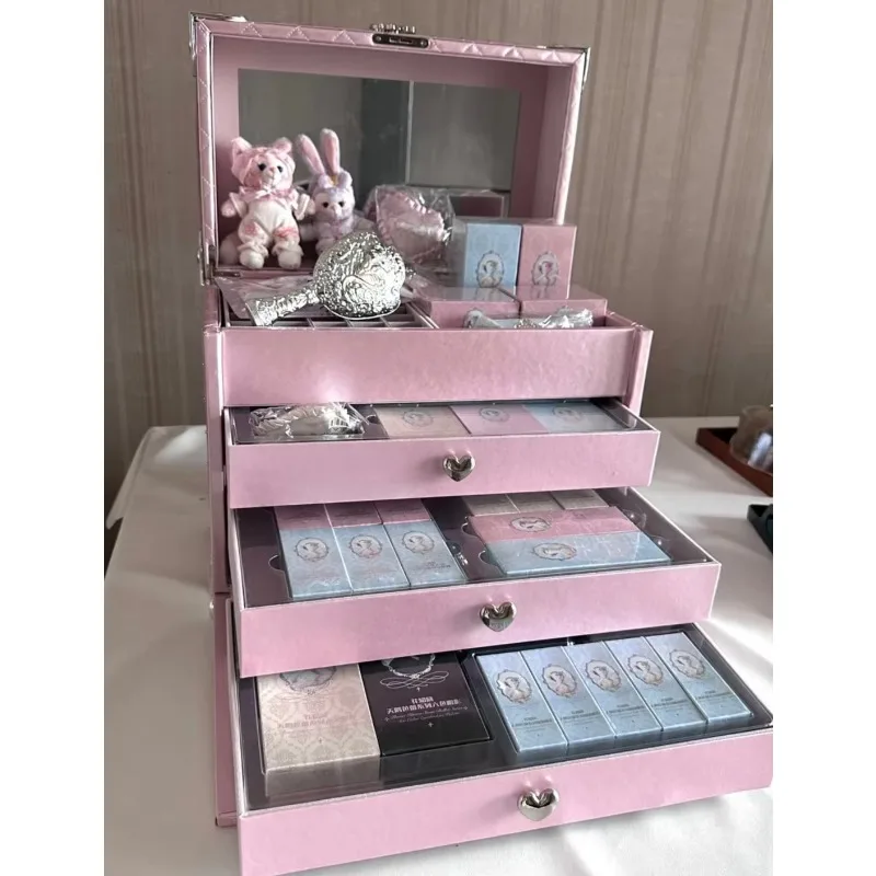Swan Ballet Full Makeup Set for Cosmetic Gift Box Complete Beauty Make-up Collection Suitable for Users Over 14 Years