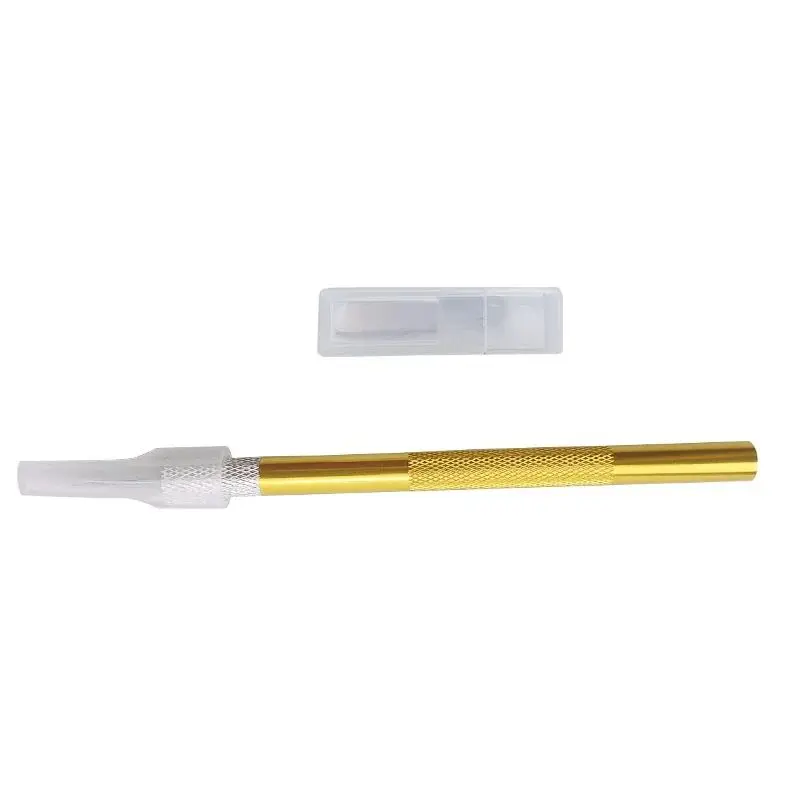 

Dental Tooth Metal Scalpel Knife Tools Kit Non-Slip Blades Engraving Knife Mobile Phone Film Paper Cut Handicraft Carving Tools