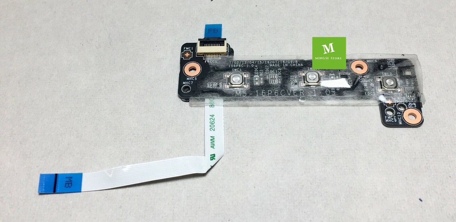 FOR MSI GP73 Leopard 8RD MS-17C6 Power Button Media Board W Cable MS-16P6C